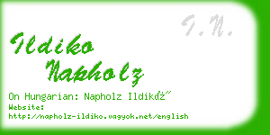 ildiko napholz business card